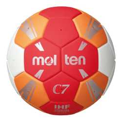 Хандбална топка Molten H2C3500, Бяла с червено, Размер 2